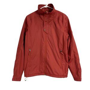 Timberland Waterproof Red Full Zip Lined Windbreaker Jacket Size S Mock Neck